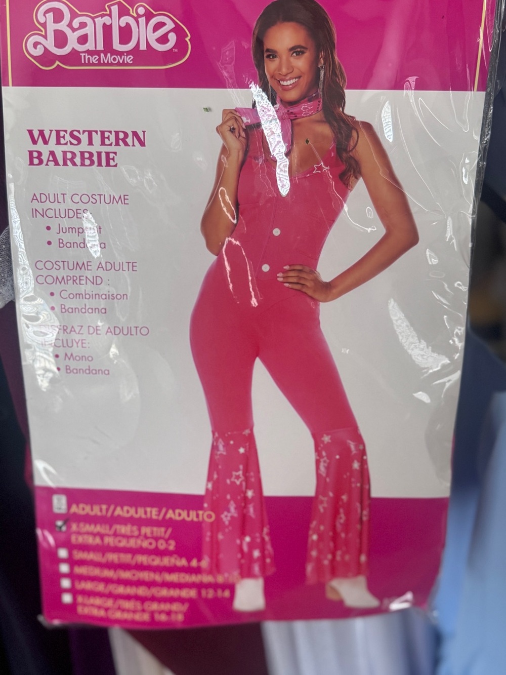 Barbie Hot Pink Western-Style Jumpsuit with Bandana Halloween costumes. Barbie